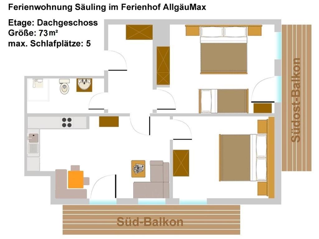 Ferienhof Allgaeumax フュッセン 部屋 写真